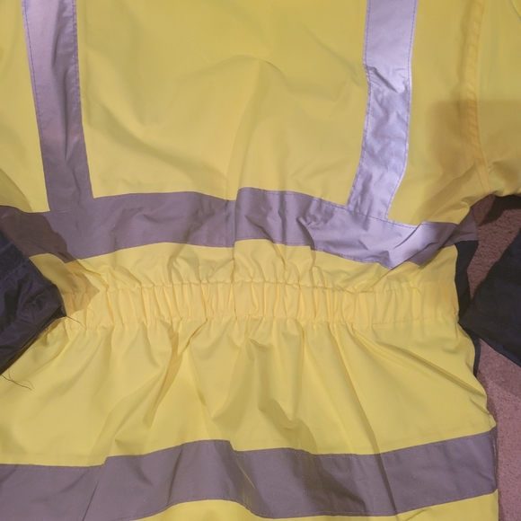 Women's High Visibility Coat w/reflective strips - Picture 3 of 9
